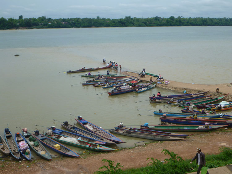 Krong Stung Treng on the Tonle Sekong River Cambodia
