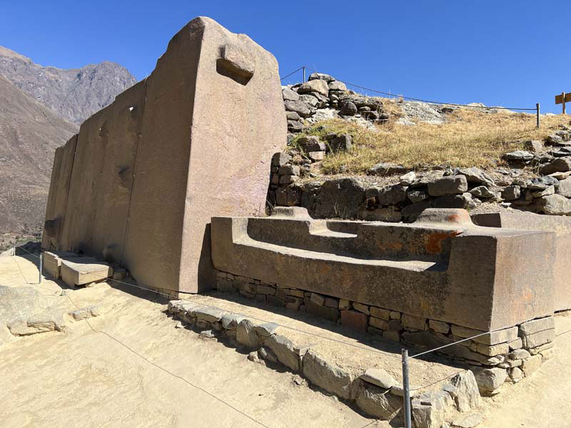 Temple Of The Sun Ollantaytambo Peru