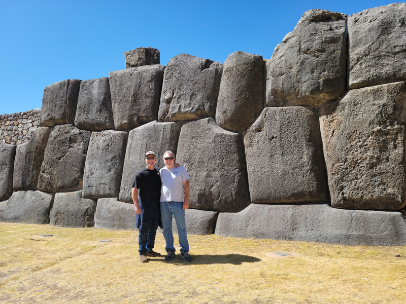 Frank and Mark at Sacsayhuamán Peru